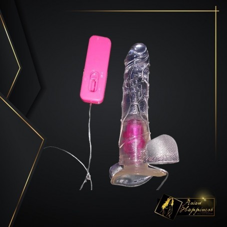 Crystal Lover Jelly Realistic Vibrator with Suction Cup RSV-065