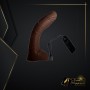 Big Bent 10" Realistic Vibrator Suction Cup Chocolate Dong Vibrator RSV-075