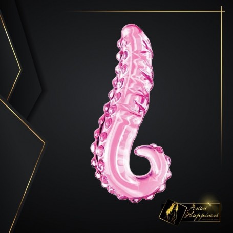 Kiss of Tongue Crystal Glass Dildo Anal Toy GD-002