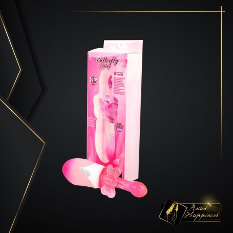 Butterfly Clitoris 6 Function Rotation Rabbit Vibrator RV-017