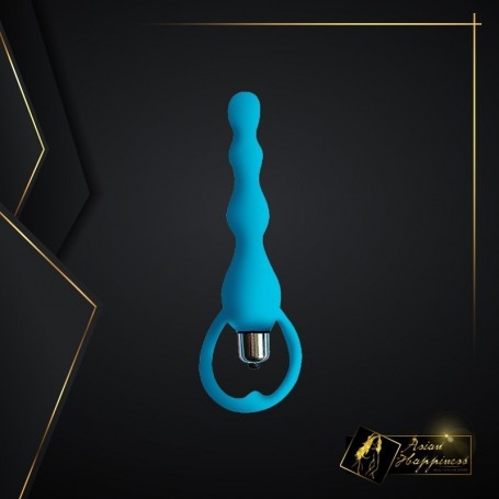 Blue Silicone Anal Vibrator AD-029