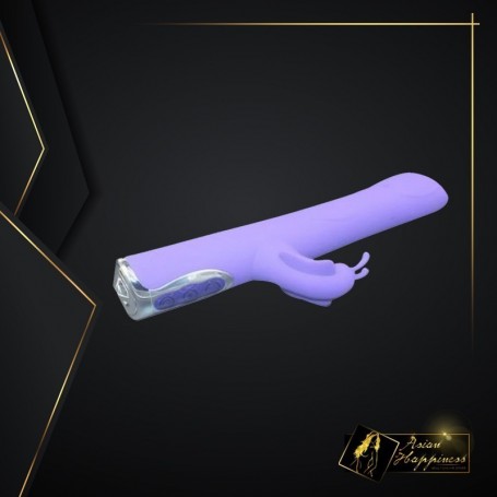 Black T-Transfer Beads Stick Rabbit Vibrator RV-021