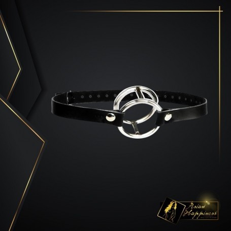 Double Metal Ring Gag for Him & Her BDSM-003