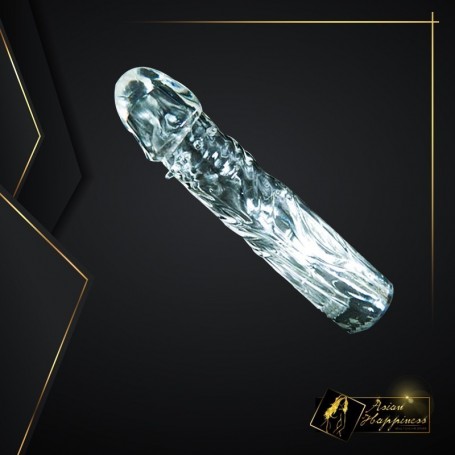 Full Ribbed Crystal Penis Sleeves PES-019