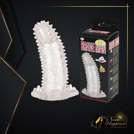 BRAVE MAN Crystal Penis Extension Sleeve PES-024