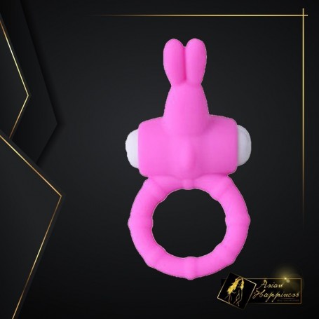 Rabbit Vibrating Penis Ring Blue Lolly CR-018