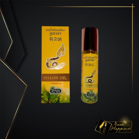 Thai herbal massage yellow oil THP-001
